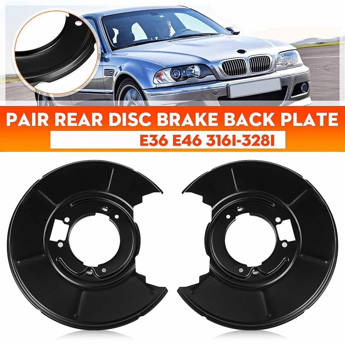 

2 шт., задние тормозные диски для BMW E36 E46 316I 328I 34211158992 34211158991