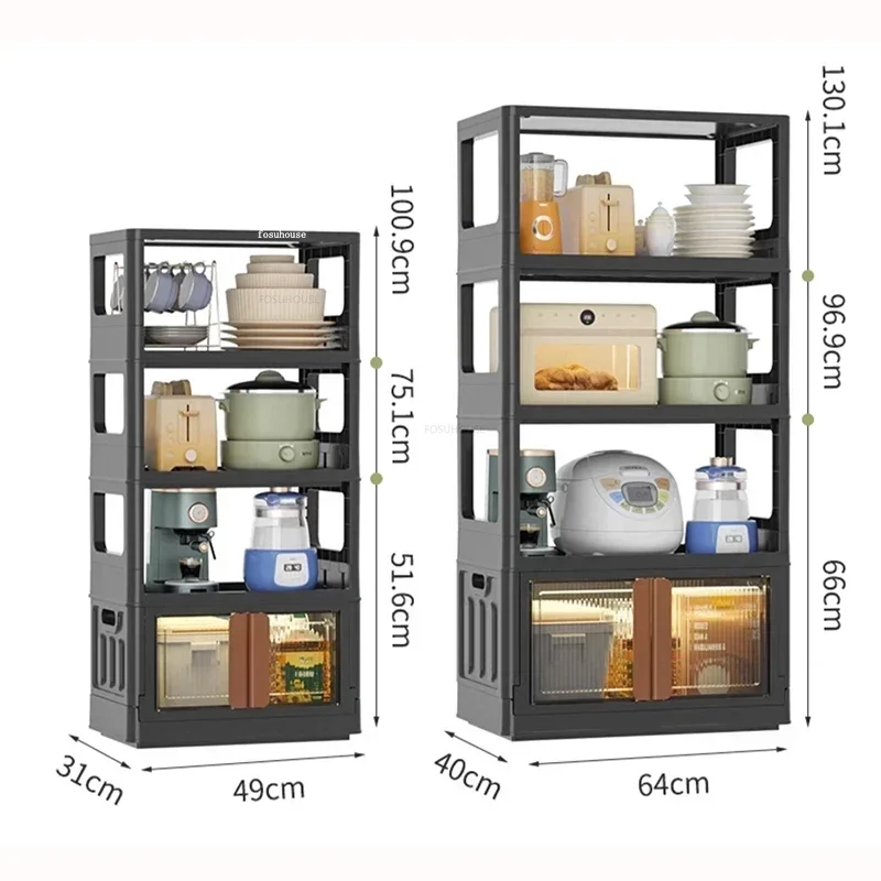 Многослойные складные кухонные шкафы бесплатная установка напольные