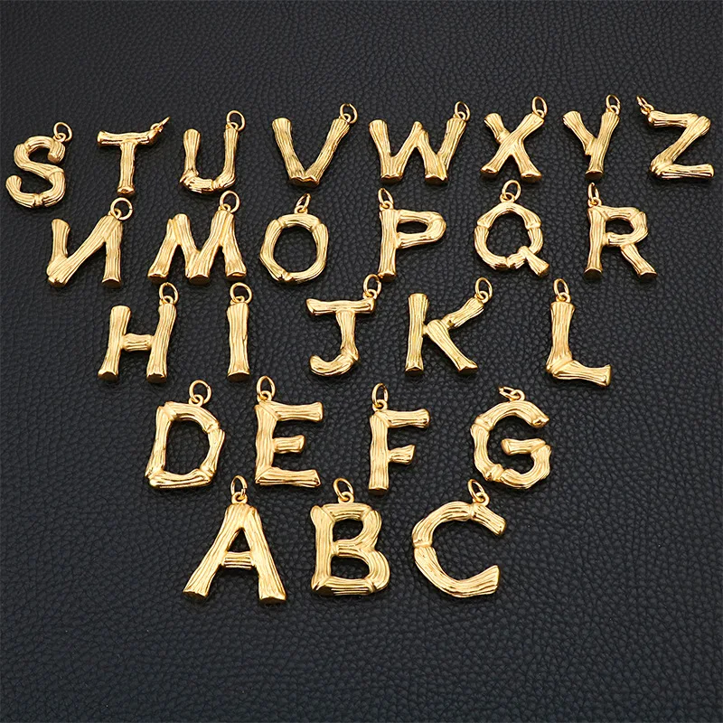 Ожерелье-чокер с имитацией жемчуга подвеска в виде Большой бамбуковой буквы