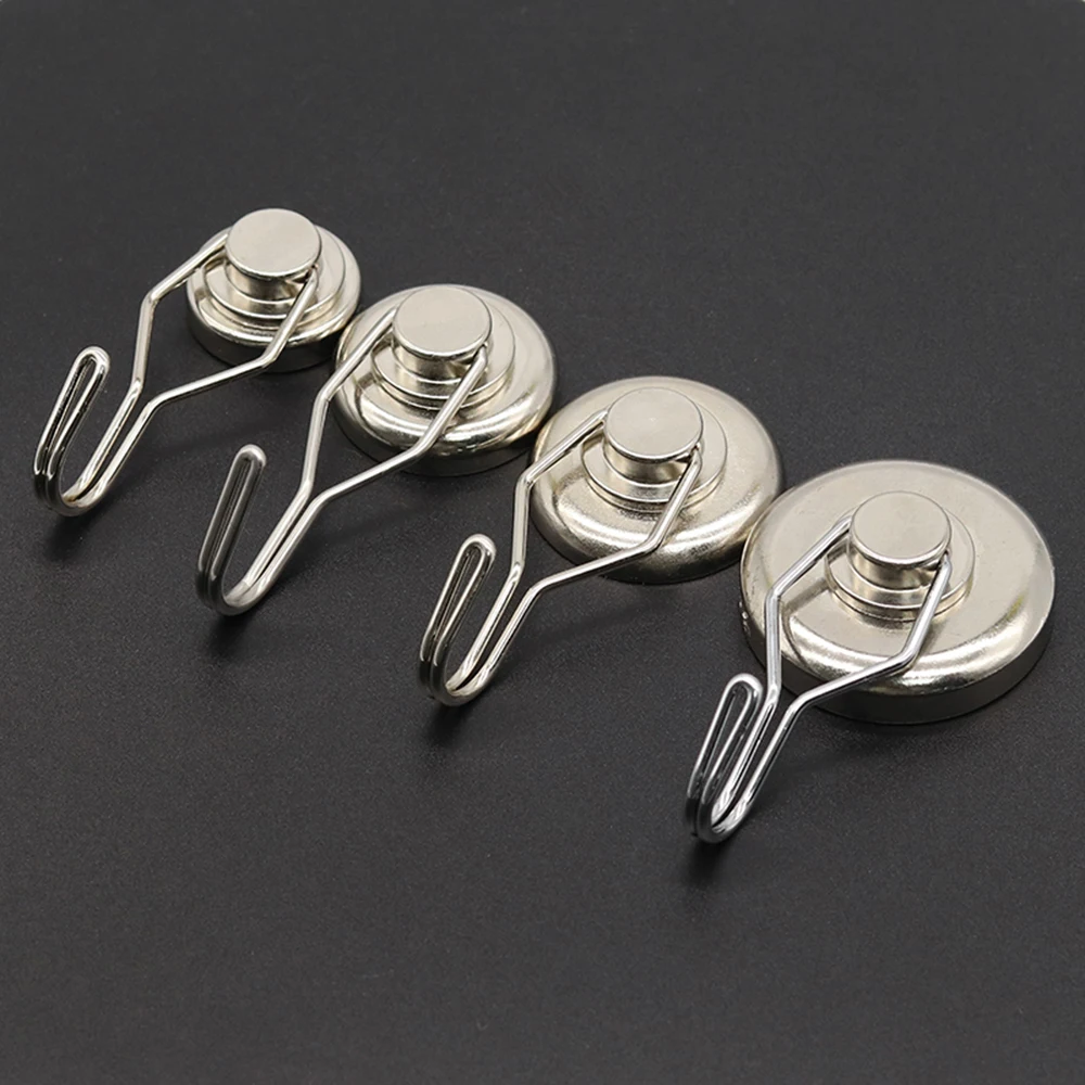 D20/25/32/36/42 N35 Magnetic Hooks Heavy Magnet with 360° Rotating magnetic hooks for Kitchen Refrigerator Hanging