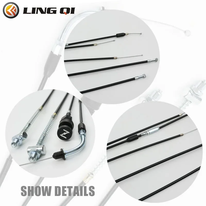 Фото LING QI PW50 проводка в сборе, двухтактный дроссельный трос, трос дроссельной заслонки, тормозная линия для PW50 PW80, аксессуары для мотокросса №5