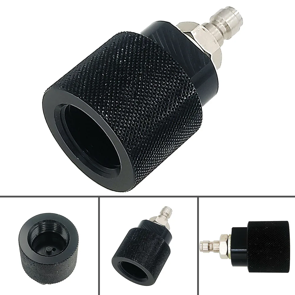 

Black Fill Outlet Adapter Connector G1/2 Male Paintball PCP Socket Adapter