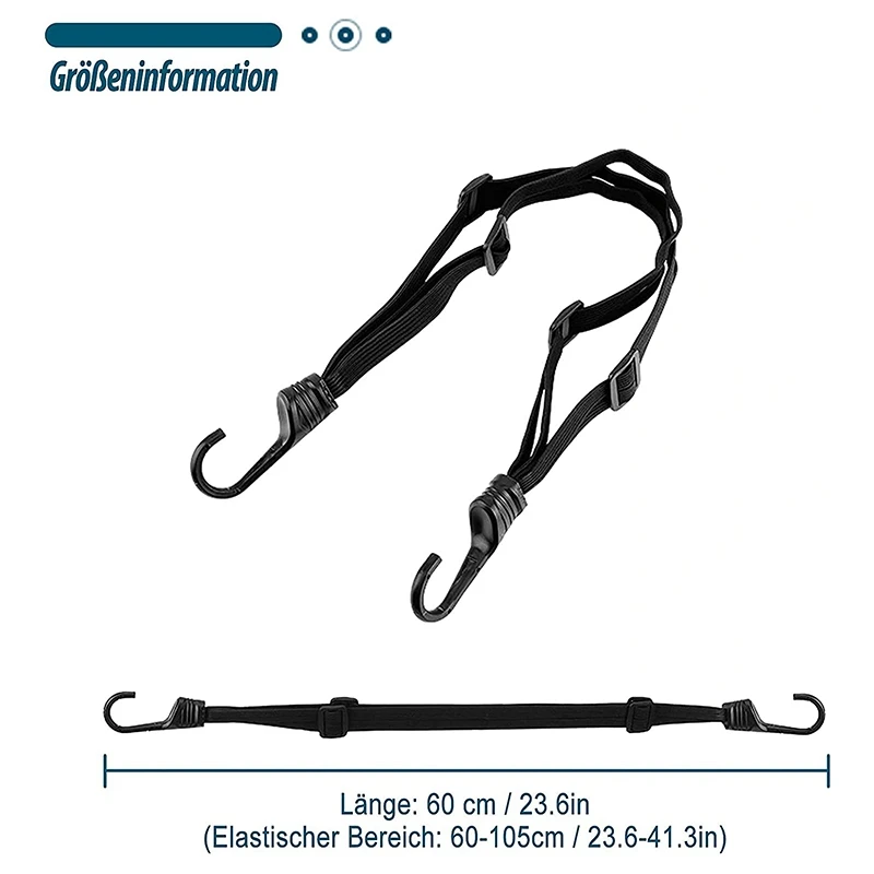 2 шт. натяжные ремни для багажа с крючками и 4 раздвижными пряжками багажник