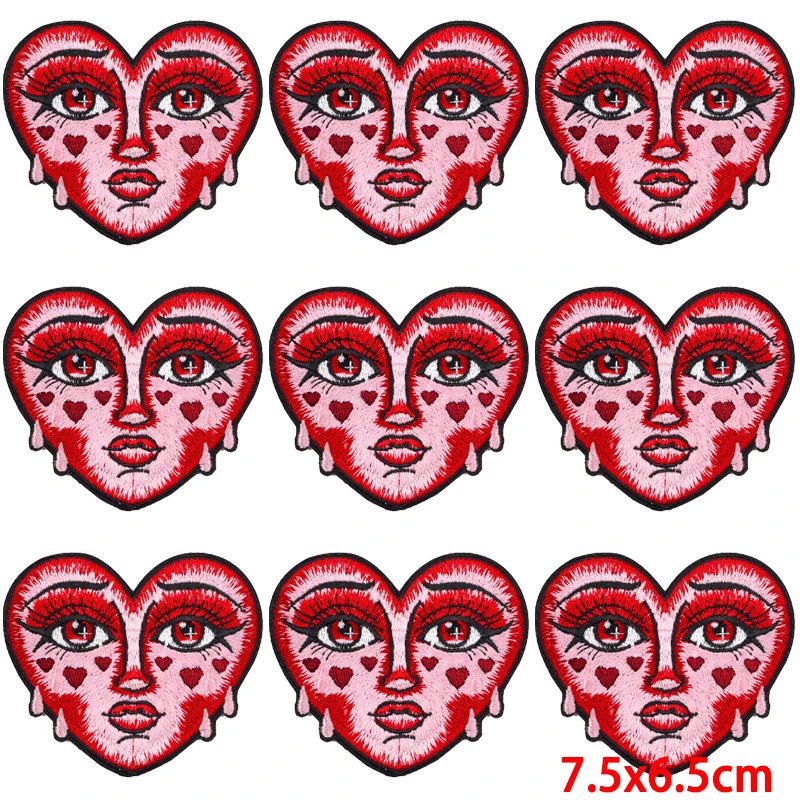 

10 pcs/lot Wholesale Embroidery Patch Iron On Patches For Clothing Thermoadhesive Patches On Clothes Decor Applique Sew Supplies