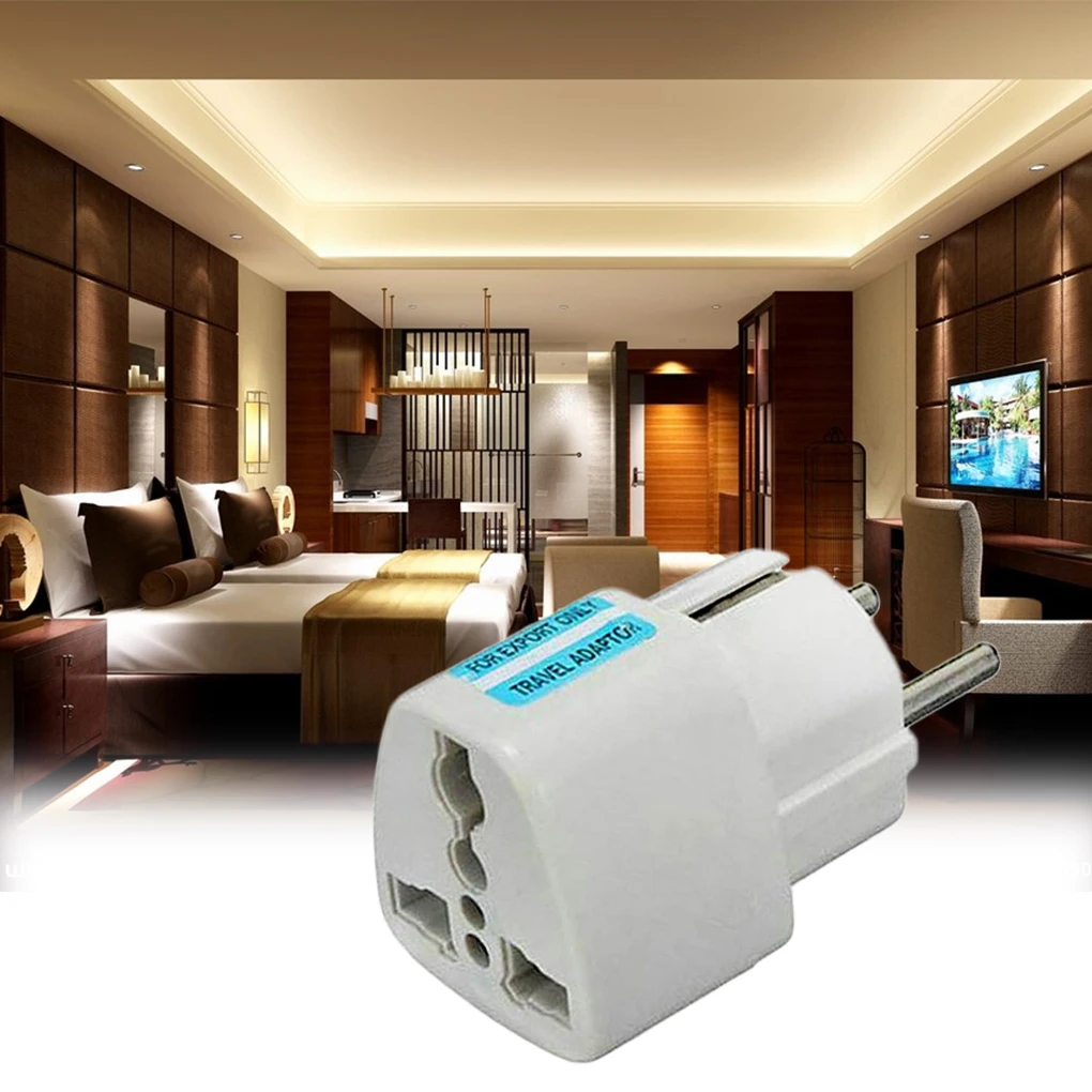 

Portable Power Socket Plug Adapter Travel Business Trip Hotel Power Outlet Converter DE Plug