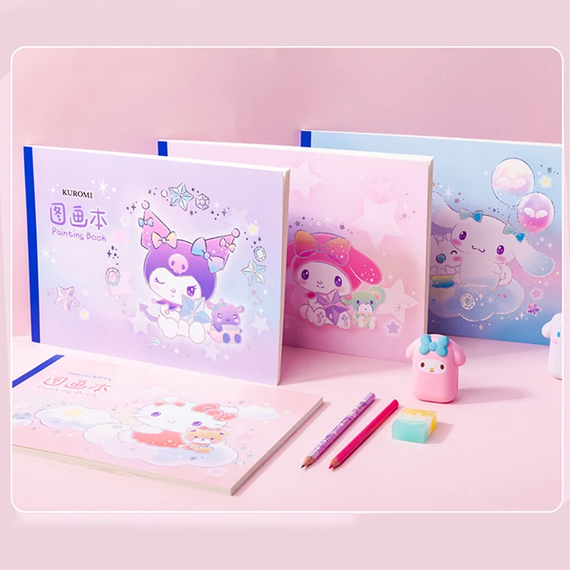 

Фотоальбом Sanrio, Hello Kitty Kuromi, Детский граффити, ручная роспись, учебник для живописи, канцелярские принадлежности