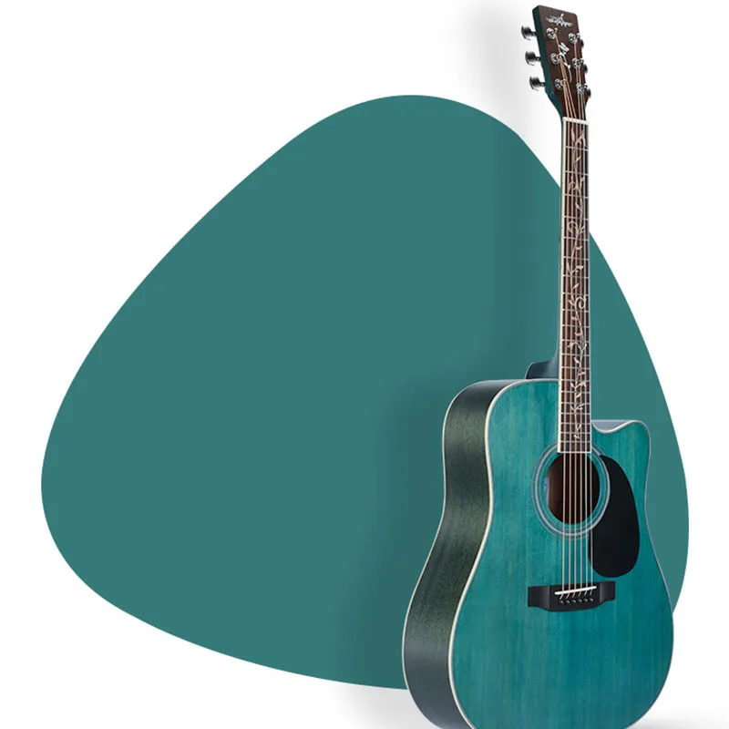 Деревянная акустическая гитара Fender профессиональная фольклорная 6-струнная для