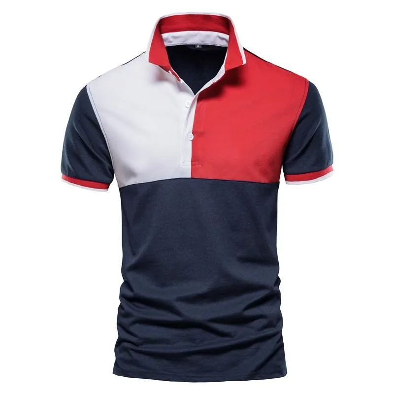 

Outdoor Sports Polo Shirt Minimalist Stripes Men Clothing Oversized Short Sleeve Tops Summer Male Tees Lapel Men's Polo Shirts