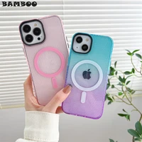 fashion honeycomb texture magsafe magnetic wireless charging case for iphone 14 13 12 11 pro max soft clear tpu shockproof cover