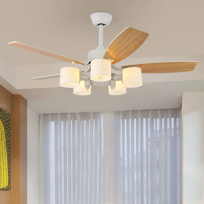 

Pendant Lights Led Ceiling Fan Lamp Chandelier Art New Chinese Dining Room Living Room White European Style Home American