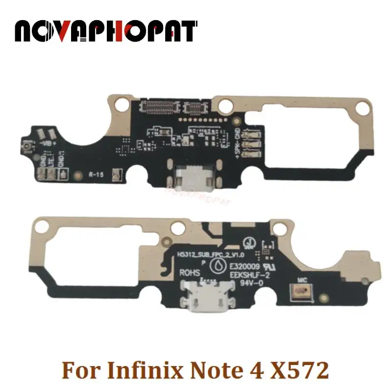 

Novaphopat For Infinix Note 4 X572 USB Dock Charger Port Plug Jack Microphone MIC Flex Cable Charging Board