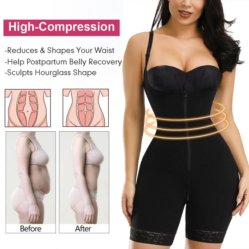 Fajas Colombianas Reductora Butt Lifter Tummy Control Body Shaper Waist Trainer Corset Shapewear Bodysuit Slimming Underwear