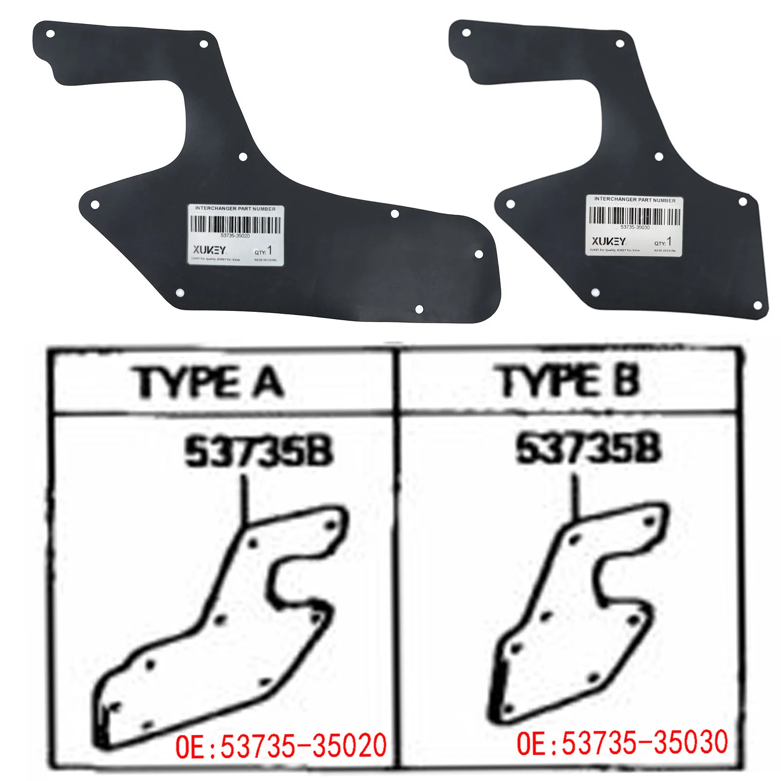 5 шт. для Toyota 4runner N180 3-го поколения Hilux Surf SW4 1996-2002 резиновые Брызговики внутренняя