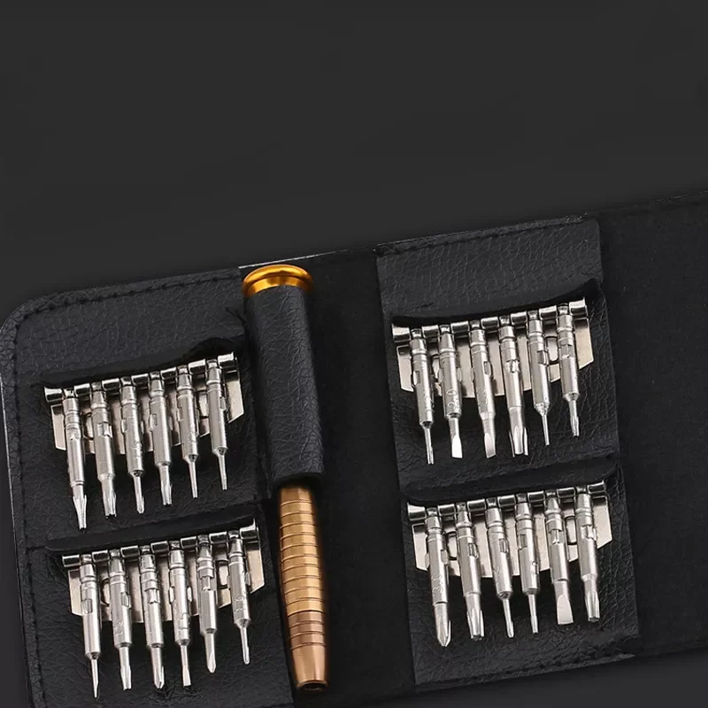 

Best priceMini Portable 25 pcs/set Slotted and Head Screwdriver Repair Precision Tool Kit Set For Eyeglasses Laptop Watch Mobile
