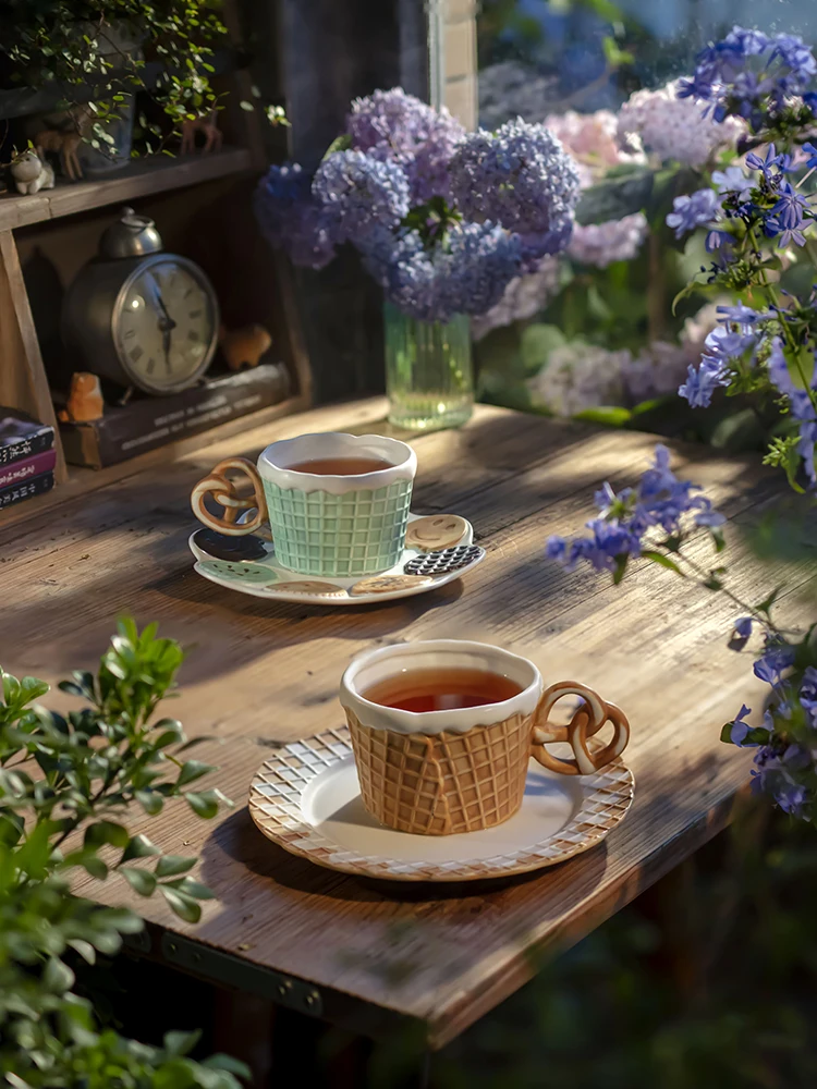 

Coffee cup ceramic cup design sense niche western-style cups and saucers cute and exquisite afternoon tea tea set tableware.