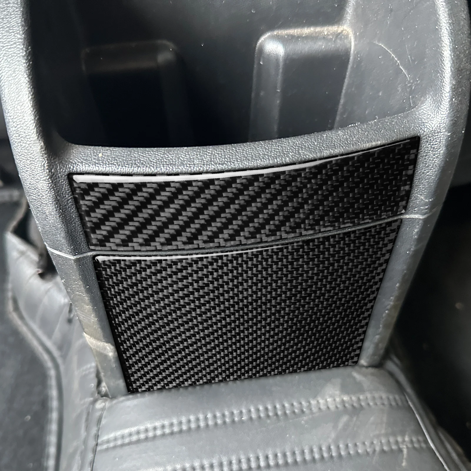 Фото Для SEAT Leon MK2 1P Cupra FR 2005–2012 Внутренняя панель защиты от ударов на заднем сиденье / 3K углеродное волокно + смола / 3 мм против царапин №4