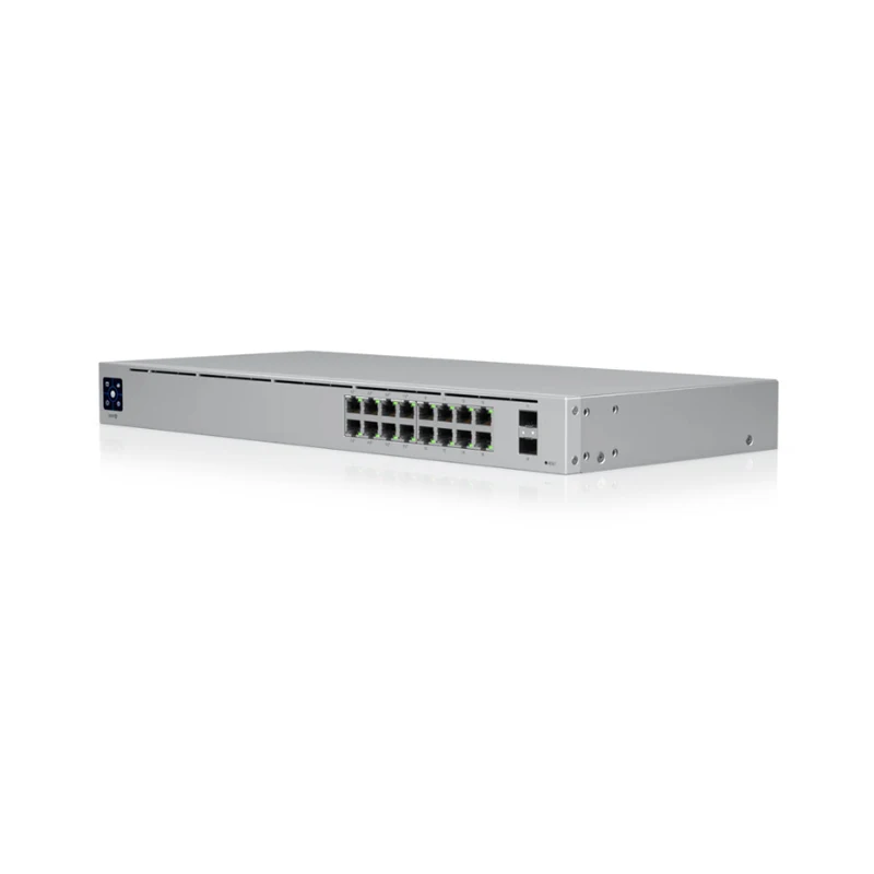 

UBIQUITI USW-16-POE POE Switch Layer 2, PoE switch with (16) GbE RJ45 ports, including (8) PoE+ ports, and (2) 1G SFP ports