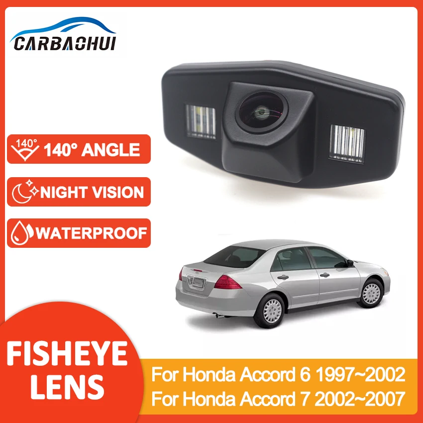 HD 1080P 140 градусов объектив рыбий глаз Автомобильная камера заднего вида для Honda