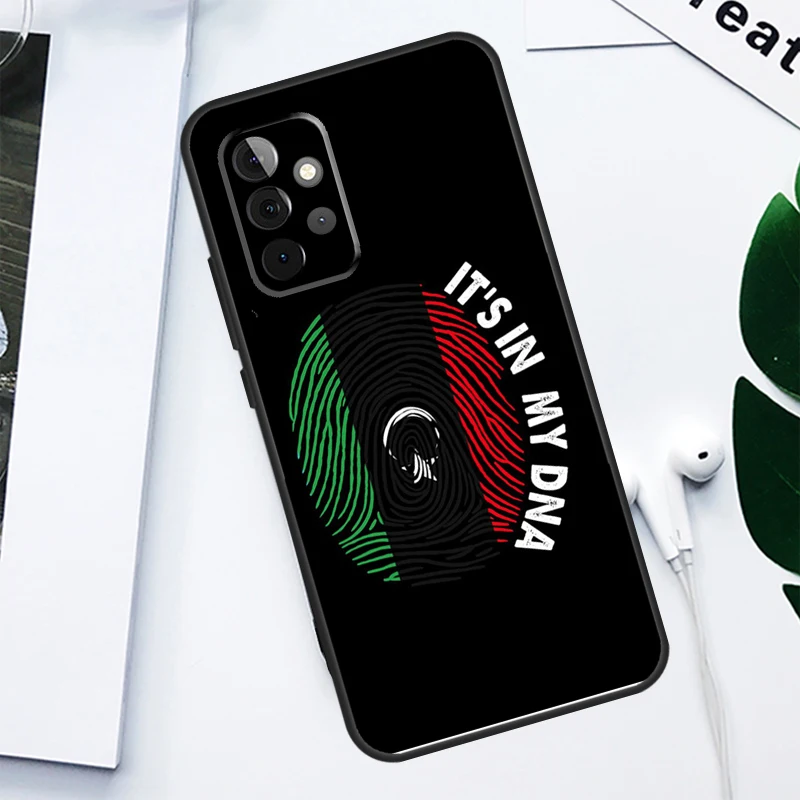 Флаг Ливии для Samsung Galaxy A06 A05 A16 A54 A34 A14 A55 A35 A15 A53 A33 A13 A22 A32 A52 Чехол телефона