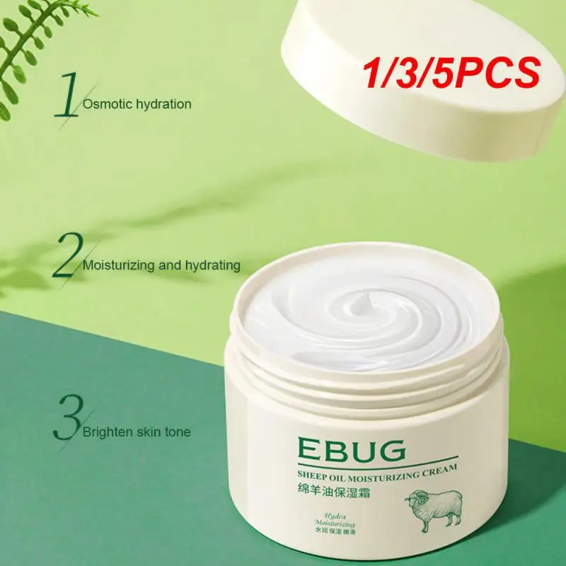 

1/3/5PCS 50g Lanolin Face Cream Moisturizing Cream Anti-Aging Wrinkle Firming Whitening Facial Cream Korean Skin Care Products