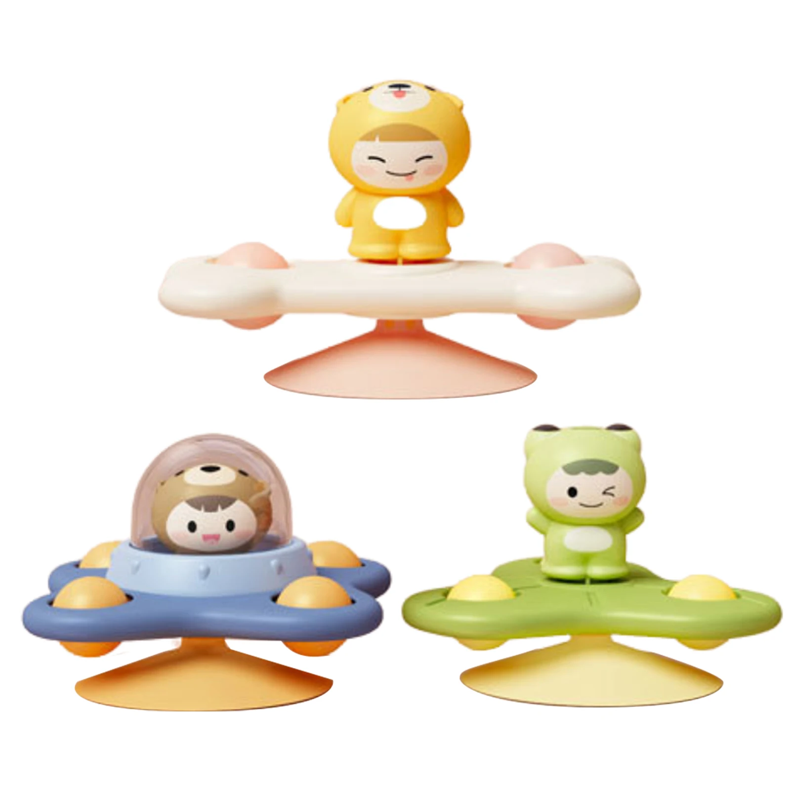 

Spinning Top Toy For Bath 3 Pcs Spinning Sensory Learning Toys For Toddlers 1-3 Babies Bathtub Bath Toys Birthday Gifts For