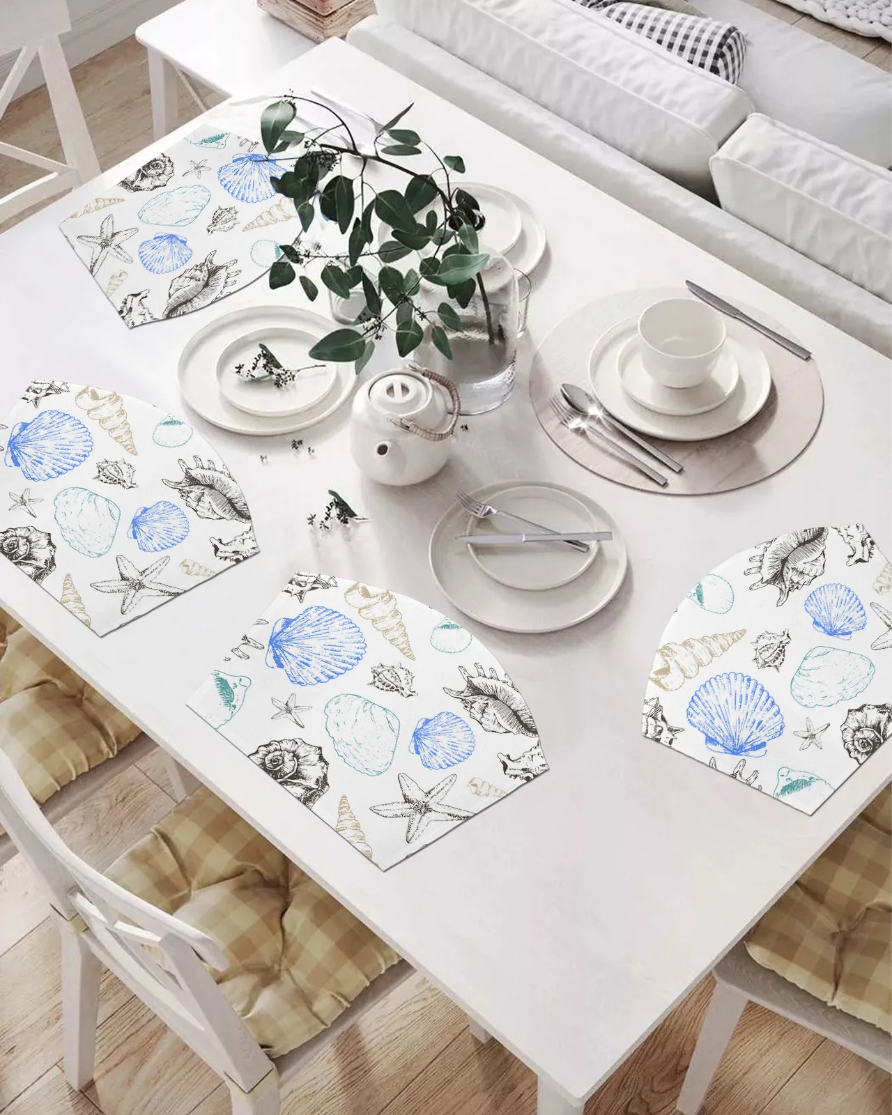 

2/4/6 шт., набор подставок в форме веера