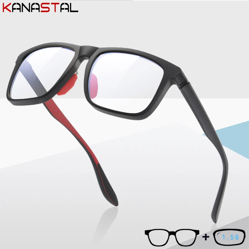 

Men CR39 Reading Air Vent Glasses Prescription Optics Myopia Presbyopic Eyewear Blue Light Blocking Fashion TR Eyeglasses Frame