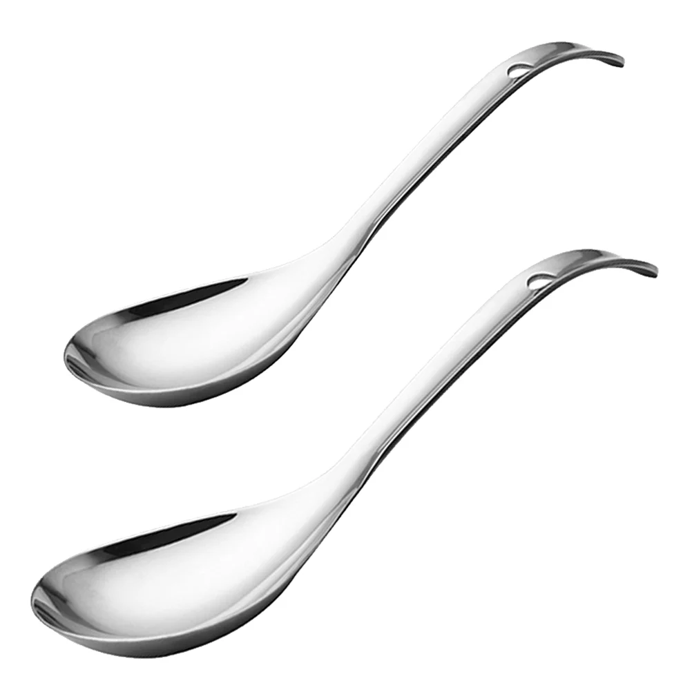 

Rice Spoon Spoons Stainless Steel Ladle Soup Paddle Large Small Serving Dinner Metal Cooker Kitchen Buffet Sushilong Utensils