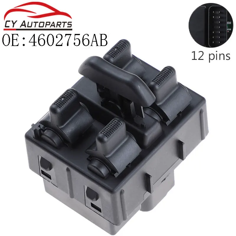 4602756AB Новый 4-дверный главный выключатель электростеклоподъемника для 2007-2010 Jeep Wrangler Mopar переключатель кнопки