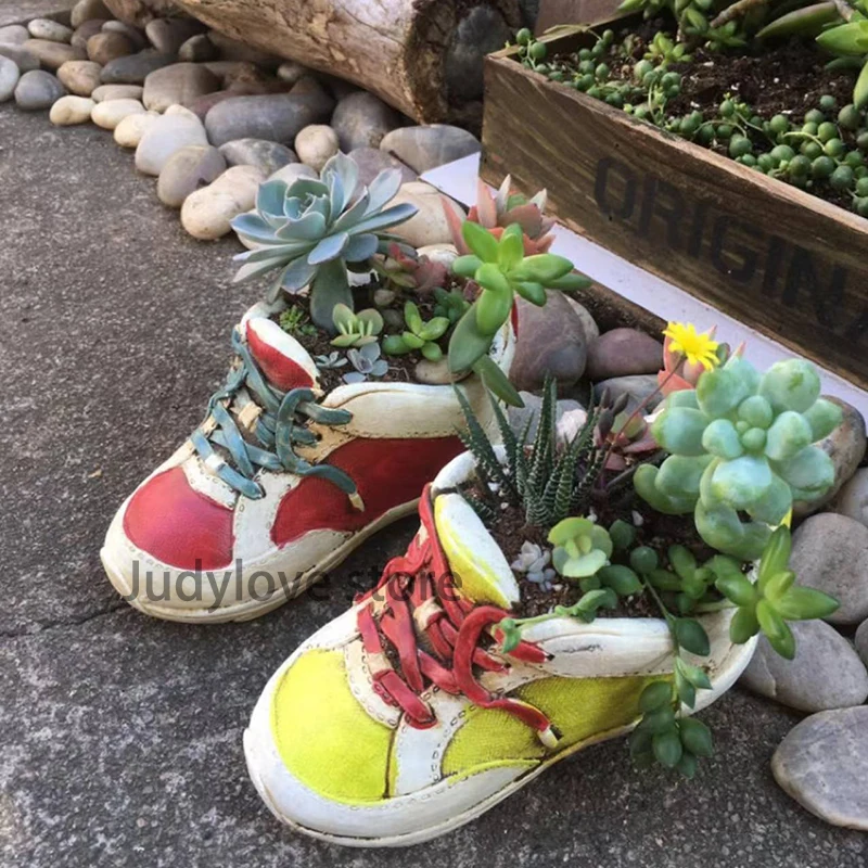 Shoe shape cement flower pot mold  Succulent Planters Concrete Pot Silicone Mold  DIY Home Decoration Flower Pot