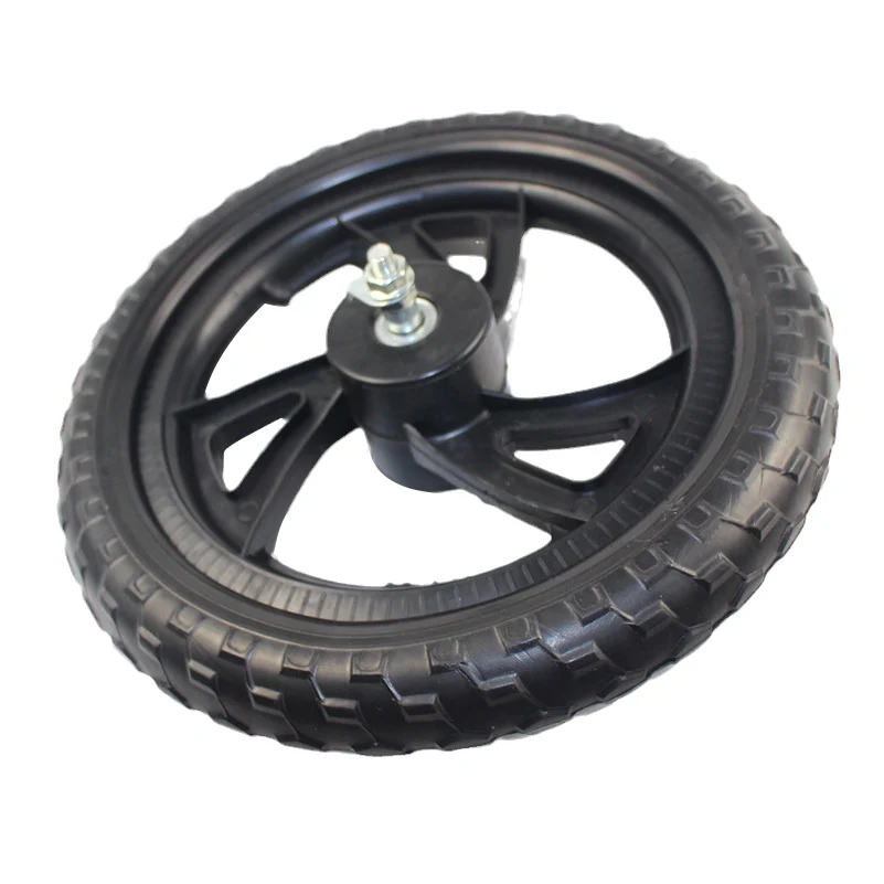 12-дюймовые твердые колеса для детских велосипедов, полиуретановые шины для задних колес, детские балансировочные велосипеды, ненадувные колеса