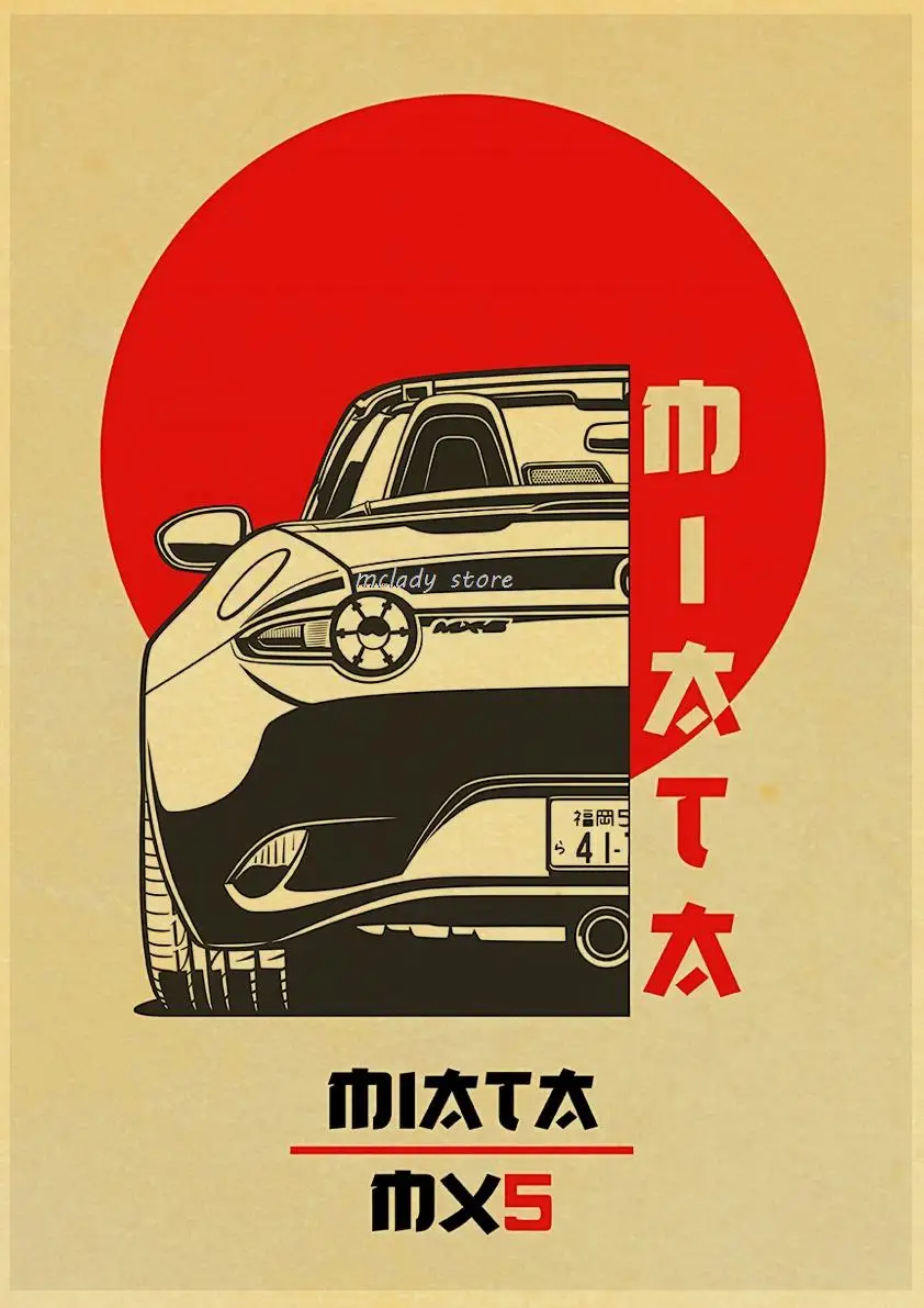 

Автомобильный постер Lapan 80-х годов