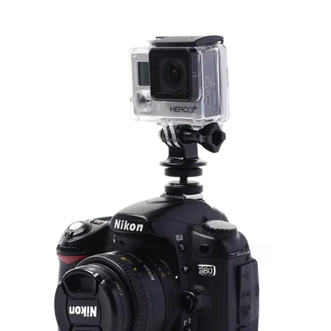 Горячий башмак адаптер для крепления вспышки DSLR для GoPro HERO DJI SJCAM Xiaomi YI экшн-камеры для Canon Nikon Sony MI камера горячий башмак