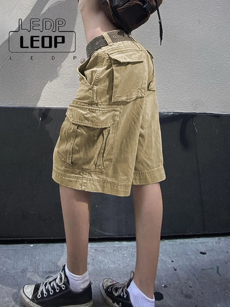 

Женские повседневные брюки-карго с карманами, до колена