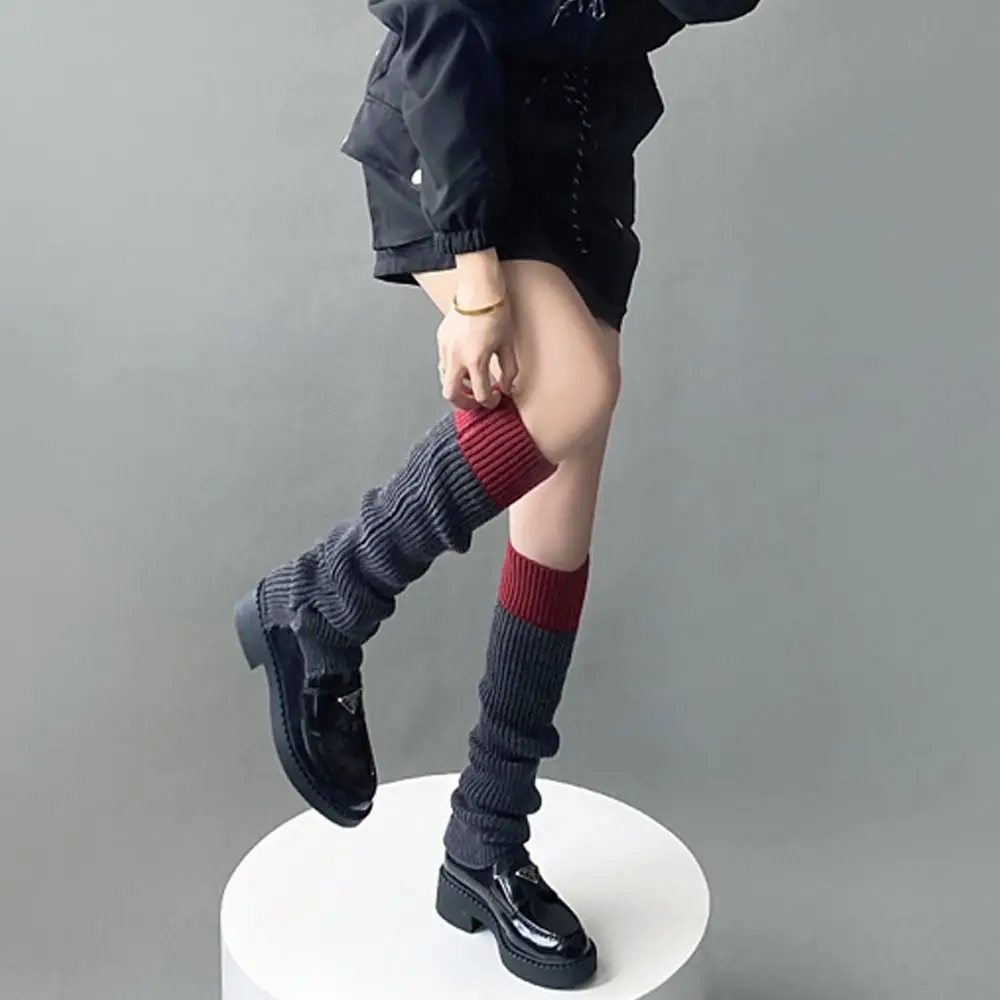 Носки осенне-зимние разноцветные в стиле пэчворк