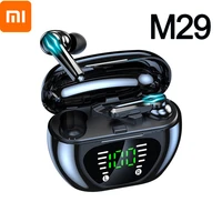 2000mah original xiaomi wireless headset bluetooth 5 1 headphones noise cancelling stereo smart touch gamer earphone led display