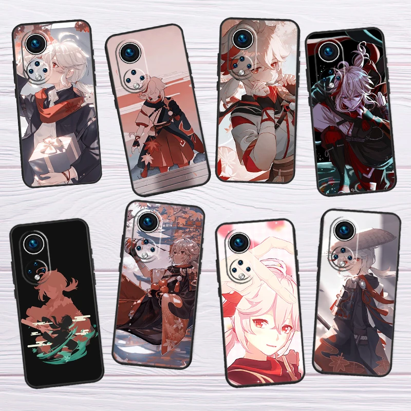 Ударопрочный чехол Kazuha Genshin для Honor X8 X7 X9 a 50 70 90 Magic5 Lite Huawei P60 P40 P20 P30 Pro P Smart Nova 9 5T