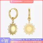 Классические висячие серьги ENFASHION от солнца для женщин, висячие серьги, модные ювелирные изделия, золотой цвет, серьги из нержавеющей стали в подарок E211247