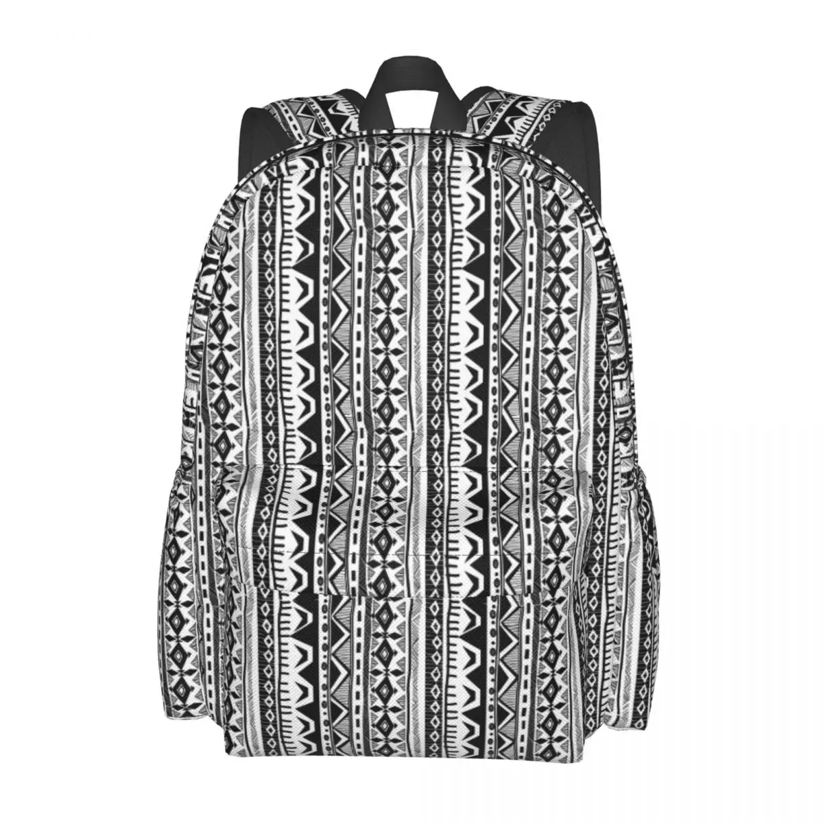 

Geo Print Backpack Boy Tribal Stripe Large Backpacks Polyester Fashion School Bags College Colorful Rucksack