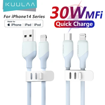KUULAA USB C to Lightning MFi Cable for iPhone Fast Charging Cable PD 30W USB Type C For iPhone 14 13 12 12 11 Pro Max X XS XR 8 1