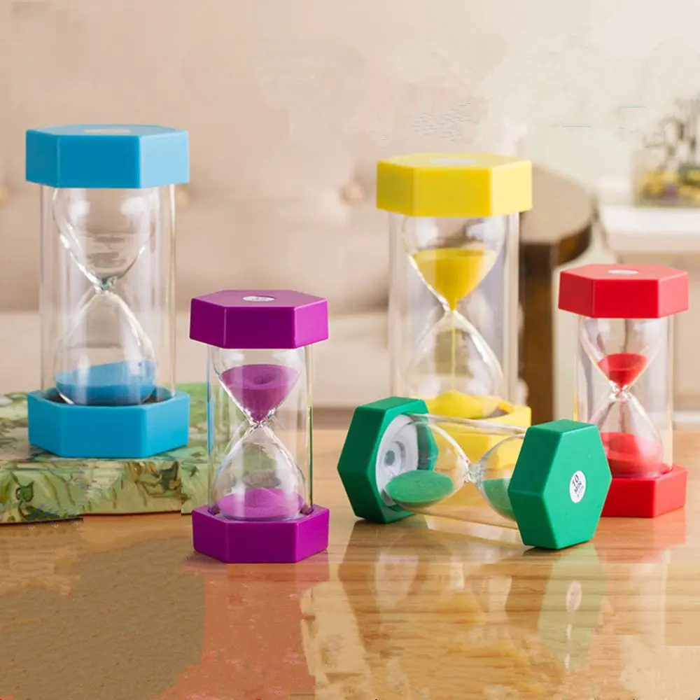 

Gifts Sand Timer Home Decorations Colorful Hourglass Toothbrush Shower Timer Brush Teeth Clock Sandglass