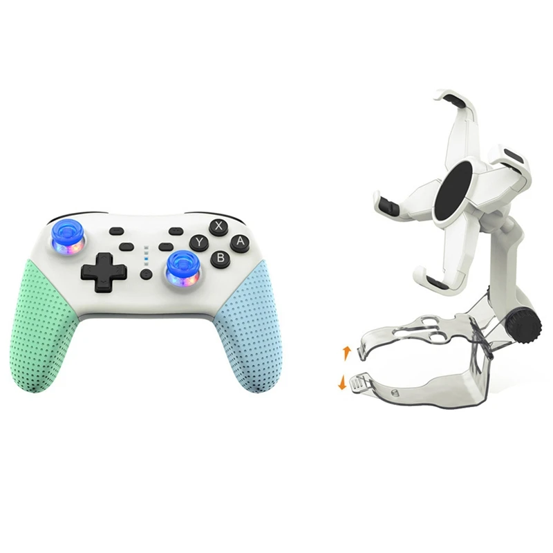 

Bluetooth Wireless Gamepad For Switch With Wake-Up Dual Vibration Gamepad Bracket
