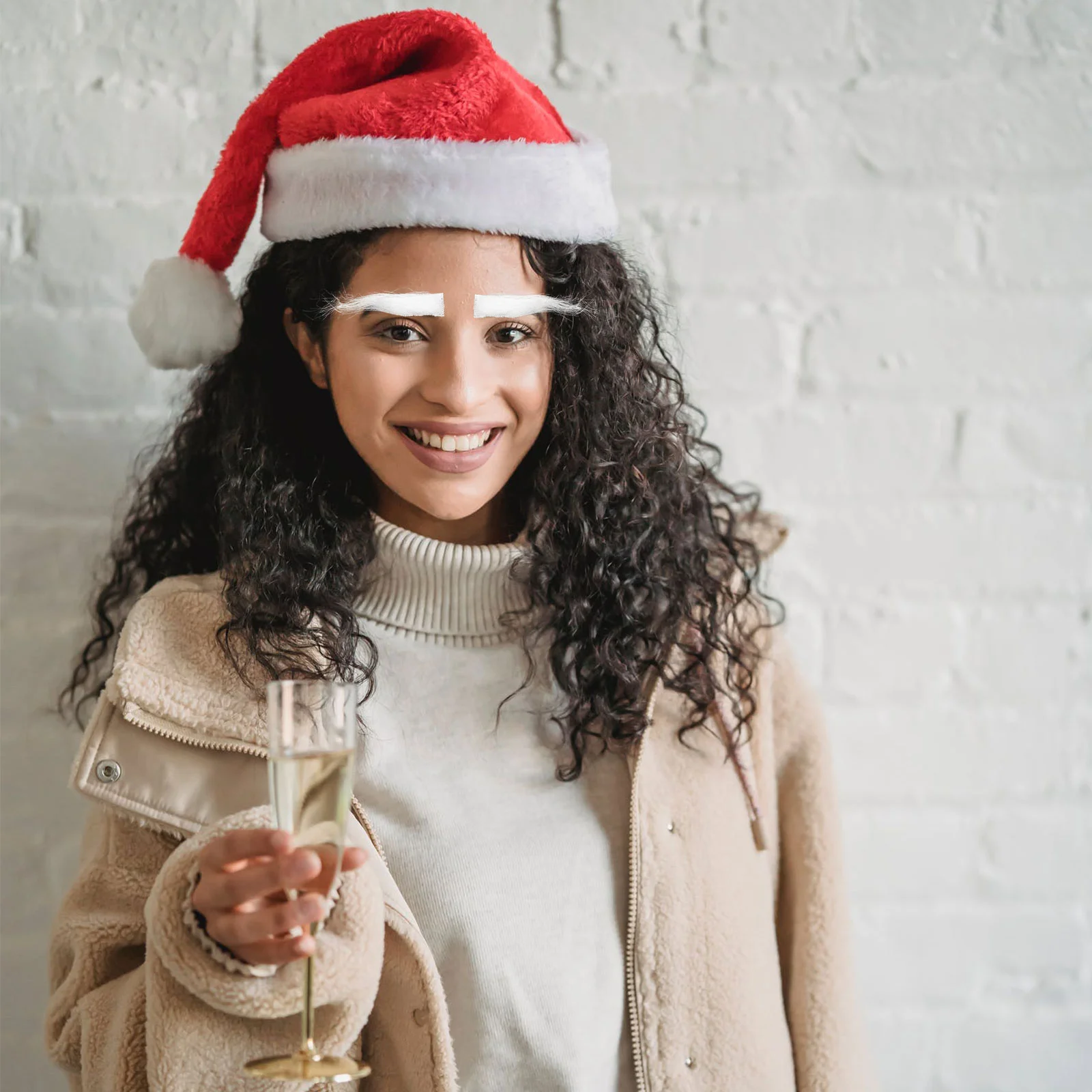 2 пары поддельных бровей Санта-Клауса рождественский уличный декор елочные