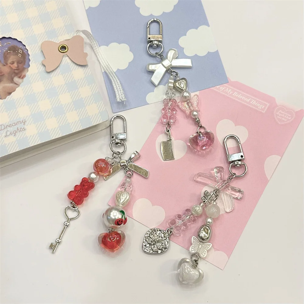 

NCEE Fashion Phone Chain Accessories Beaded Y2K Pendant For Airpods Earphone Schoolbag Unique Handmade DIY Kawaii Strap