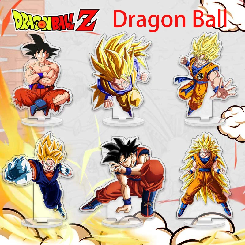 

10 Styles Dragon Ball Super Saiyan One Anime Figure 16Cm Acrylic Stand Model Son Goku Gotenks Torankusu Bejta Yonsei Pendant
