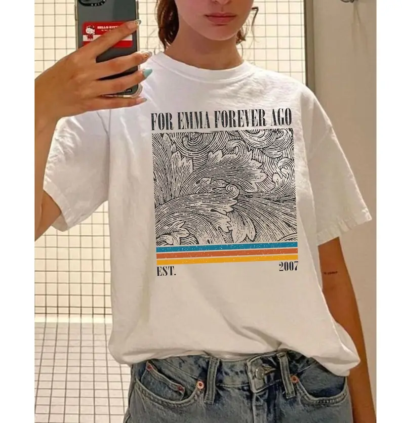 Рубашка Bon Iver для Эммы всегда назад