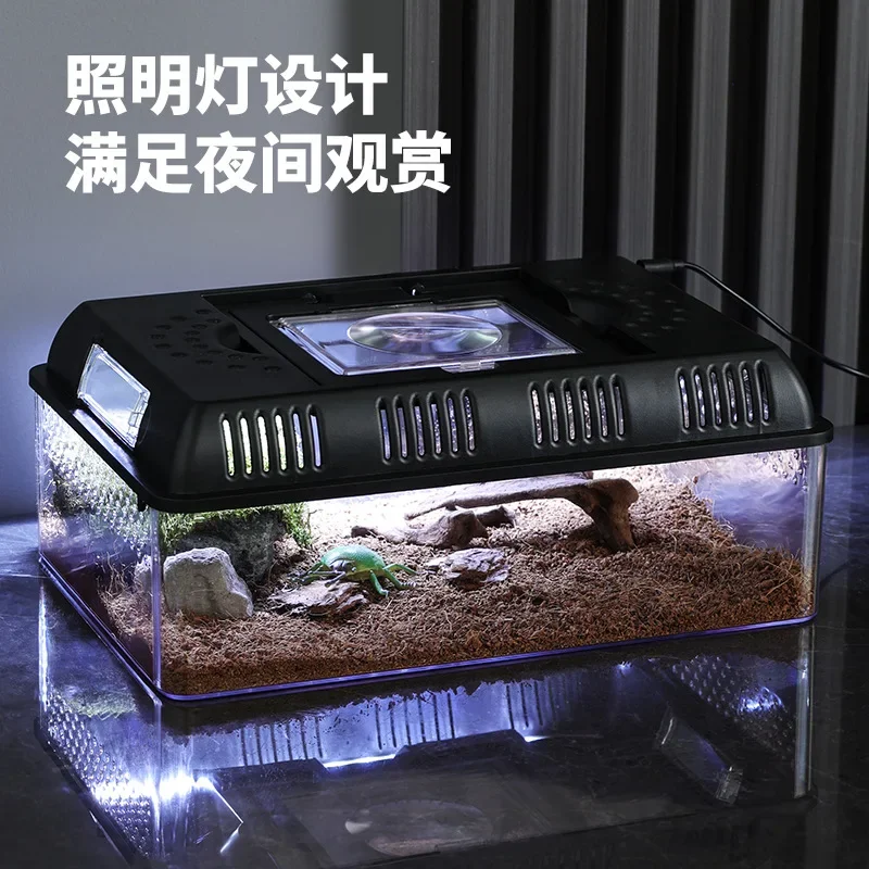 Экологическая коробка для кормления принадлежности ящериц портативный