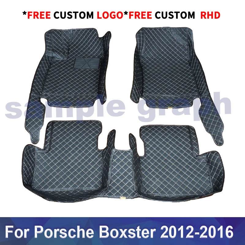 

Автомобильные коврики на заказ для PORSCHE Boxster 981 2012-2016, индивидуальные автомобильные накладки на ножки, Аксессуары для автомобилей
