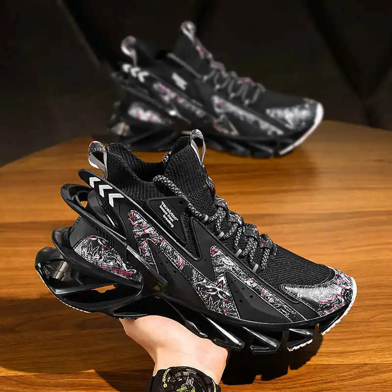 

Large Soles Black Running Shoes Designer Luxury 2022 Summer Sports Shoes Height Increases Lights Sneakers Basket Sport Tennis