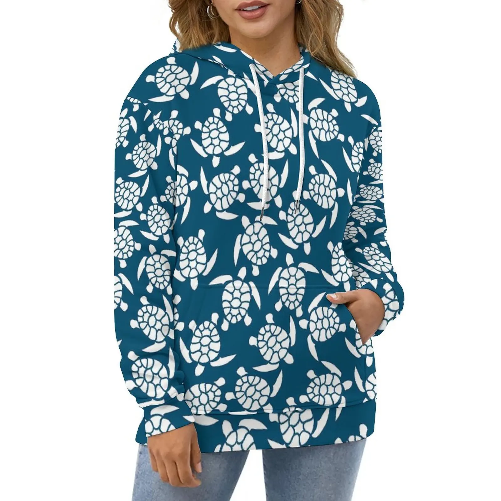 

Толстовка с капюшоном в стиле хип-хоп с длинными рукавами